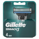 Gillette Mach 3 Razor Blades - 4 Cartridges