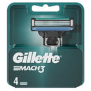 Gillette Mach 3 Razor Blades - 4 Cartridges