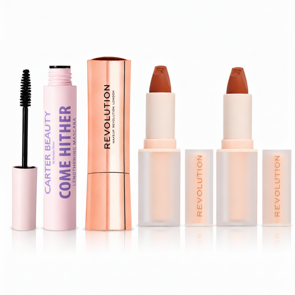 Makeup Revolution Nude Lips & Lashes Bundle