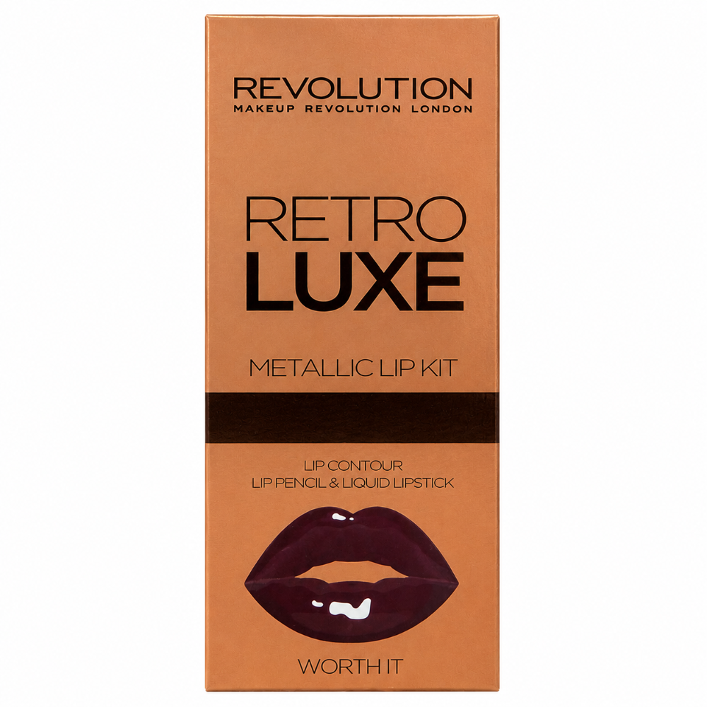 Makeup Revolution Retro Luxe Metallic Lip Kit