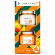 Sunday Rain Mango + Coconut Body Butter & Body Scrub Gift Set