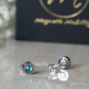 Birthstone Magnetic Stud Earrings