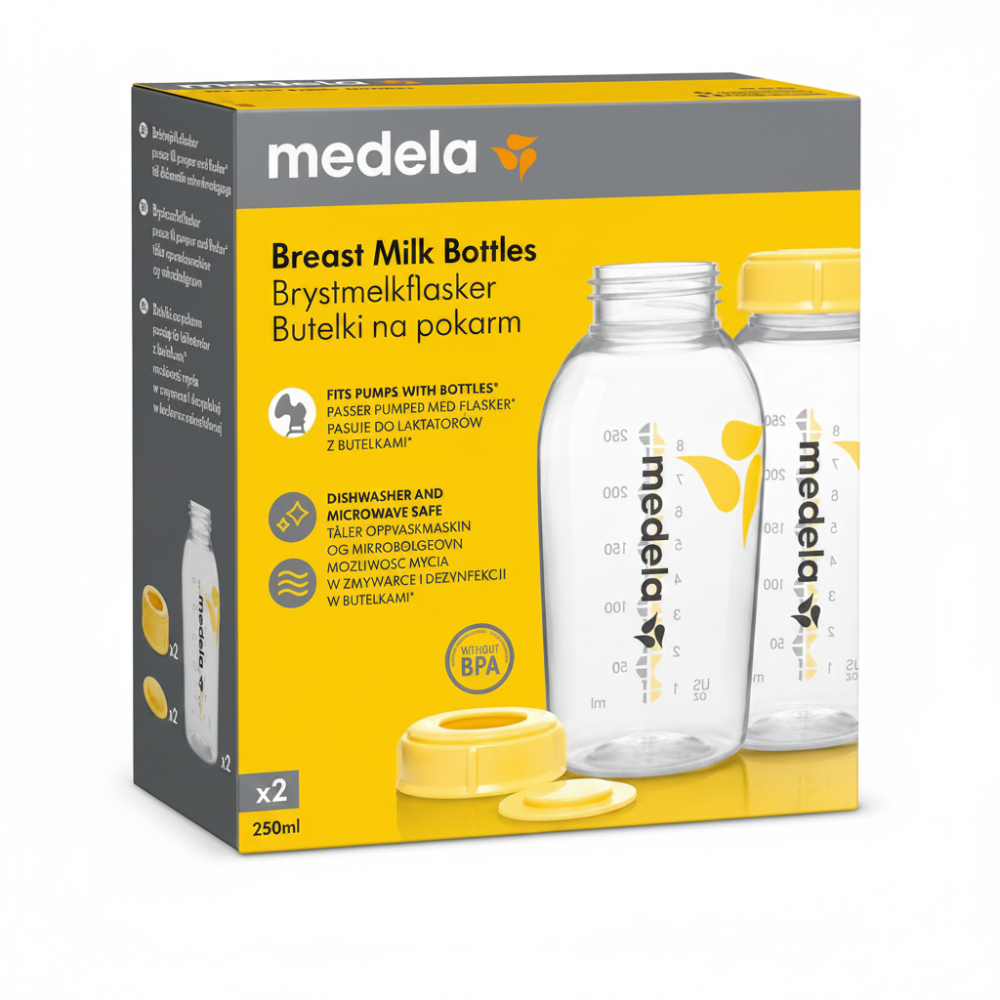 Medela Breastmilk Storage Bottles - 250ml x 2 Pack