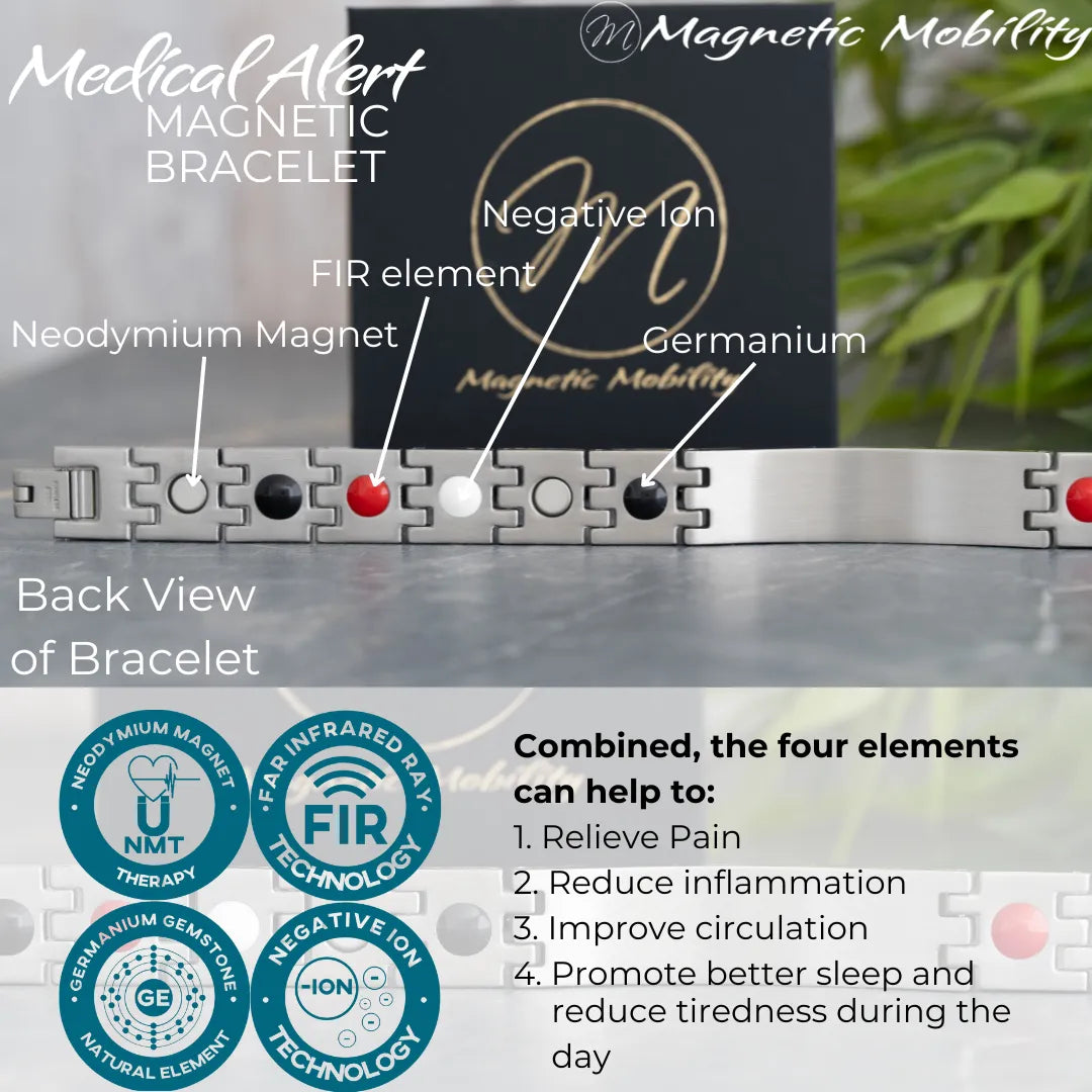 Medical Alert 4in1 Magnetic bracelet