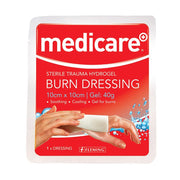 Medicare Burn Dressing - 10cm x 10cm Single Dressing