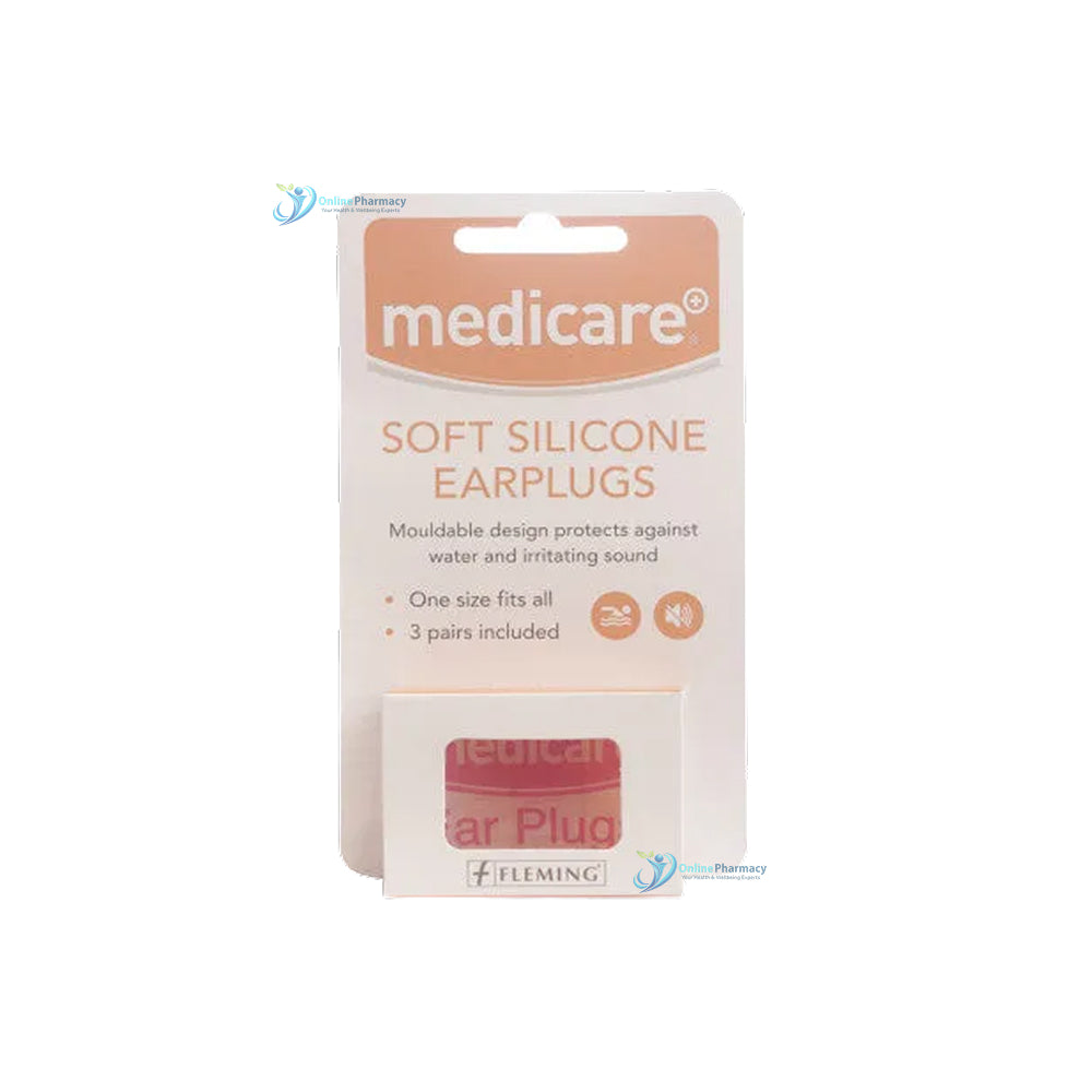 Medicare Silicone Ear Plugs (3 Pairs)