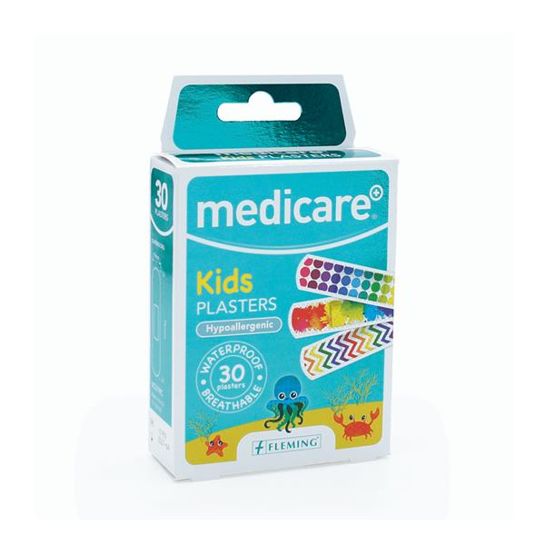 Medicare Waterproof Kids Plasters 30`S