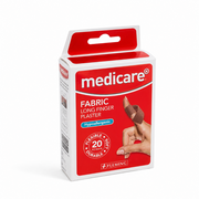 Medicare Fabric Long Finger Plasters - 20 Pack