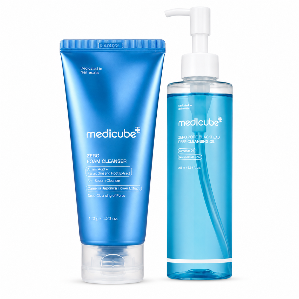 Medicube Zero Pore Blackhead Cleansing Oil & Foam Cleanser Bundle