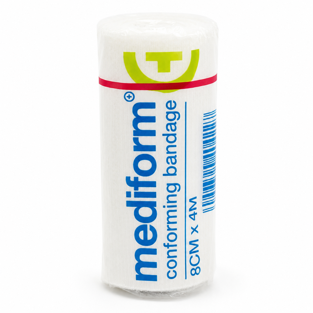 Mediform Conforming Bandage 8cm x 4m - Individual Bandage / Box of 40 Bandages