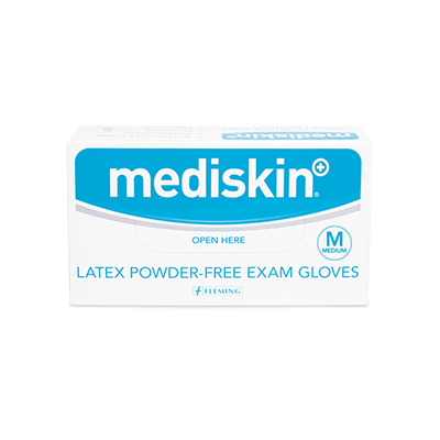 Mediskin Latex Powder Free Gloves 100 Pack - S/M/L/XL