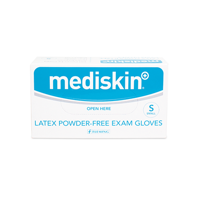 Mediskin Latex Powder Free Gloves 100 Pack - S/M/L/XL