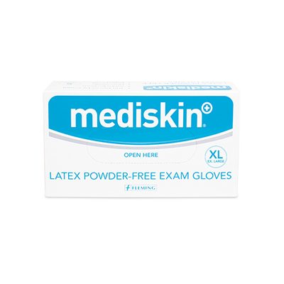 Mediskin Latex Powder Free Gloves 100 Pack - S/M/L/XL