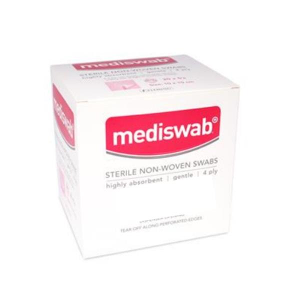 Mediswab Sterile Non Woven Swab 5cm x 5cm - 100 Pack