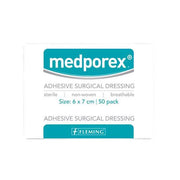 Medporex Adhesive Wound Dressing - 7cm x 8cm (Box of 50)