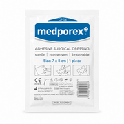 Medporex Adhesive Wound Dressing - 7cm x 8cm (Single Dressing)