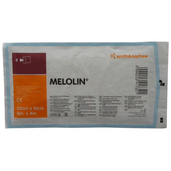 Melolin Non-Adhesive Wound Dressing 20cm x 10cm -  Single Dressing