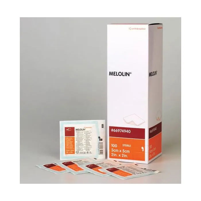 Melolin Non-Adhesive Wound Dressing 5cm x 5cm -  100 Pack