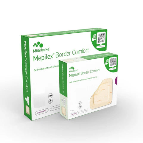 Mepilex Border Comfort Dressing - 10cm x 20cm (10 Pack)