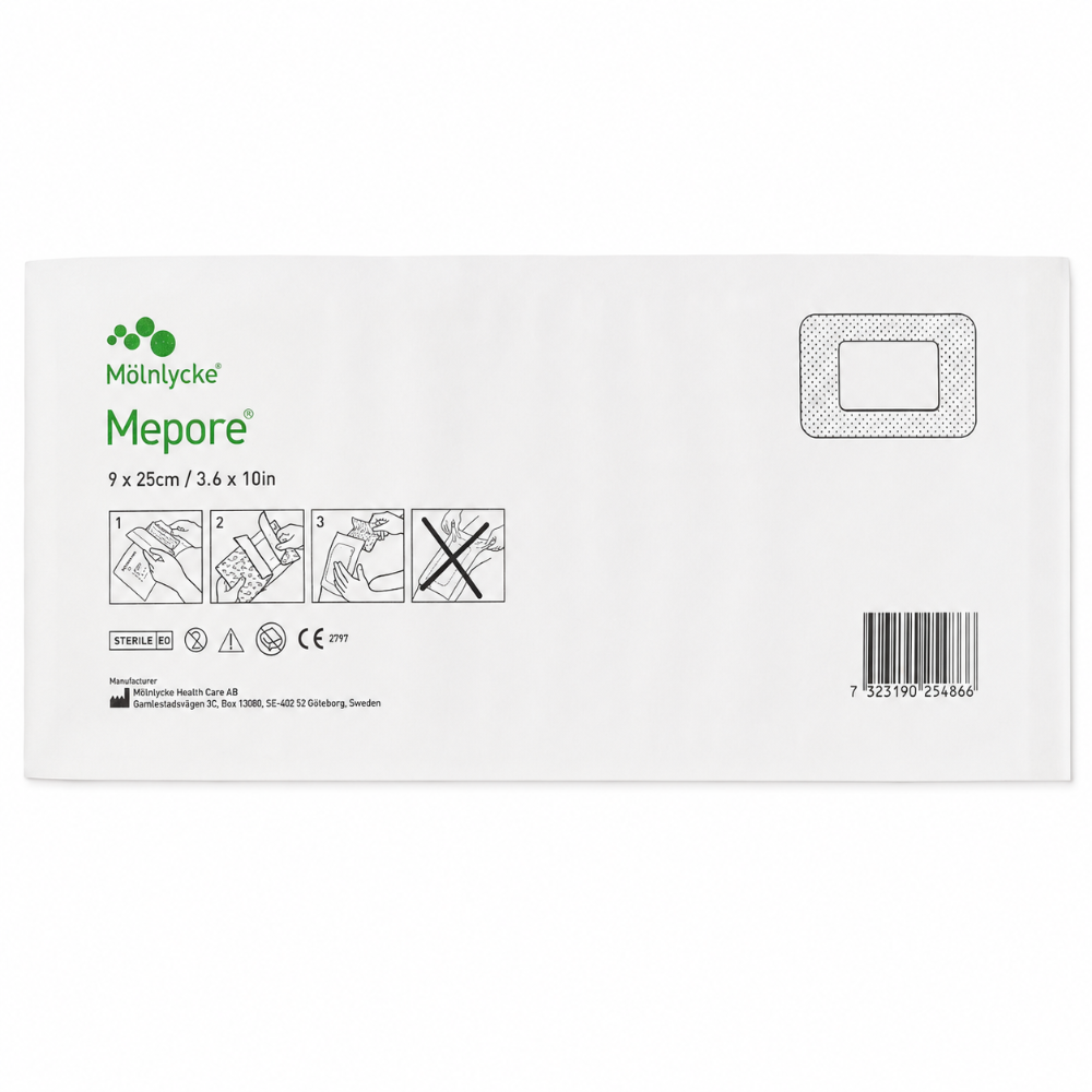 Mepore Adhesive Wound Dressing - 9cm x 25cm (Single dressing)