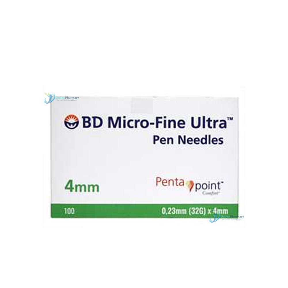 MicroFine 32G 4mm Needles 100 Pack