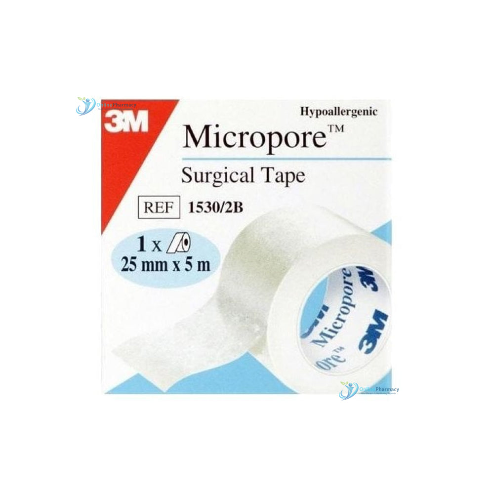 Micropore Hypoallergenic Surgical Tape - 25mm x 5m (single tape)