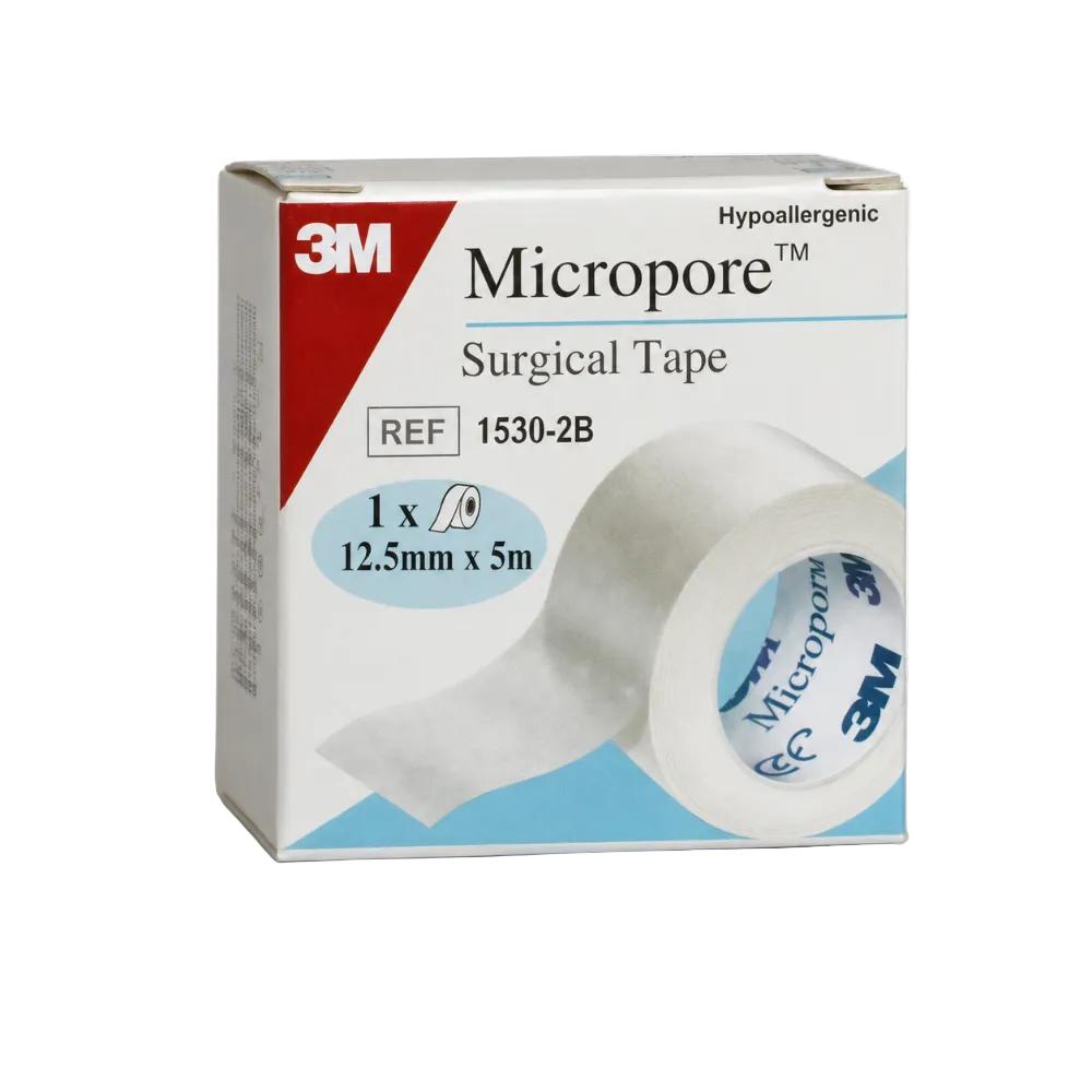 Micropore Hypoallergenic Surgical Tape - 12.5mm x 5m (single tape)