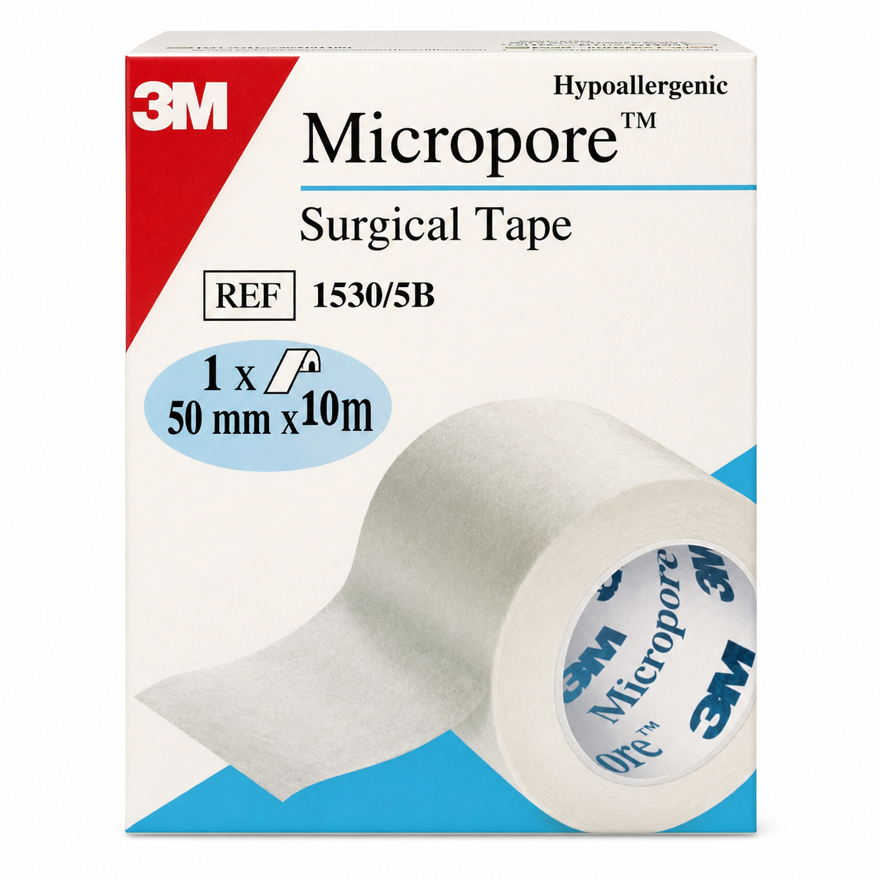 Micropore Hypoallergenic Surgical Tape - 50mm x 10m (6 pack)