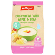 Milupa Porridge Buckwheat Apple & Pear - 9 x 210g