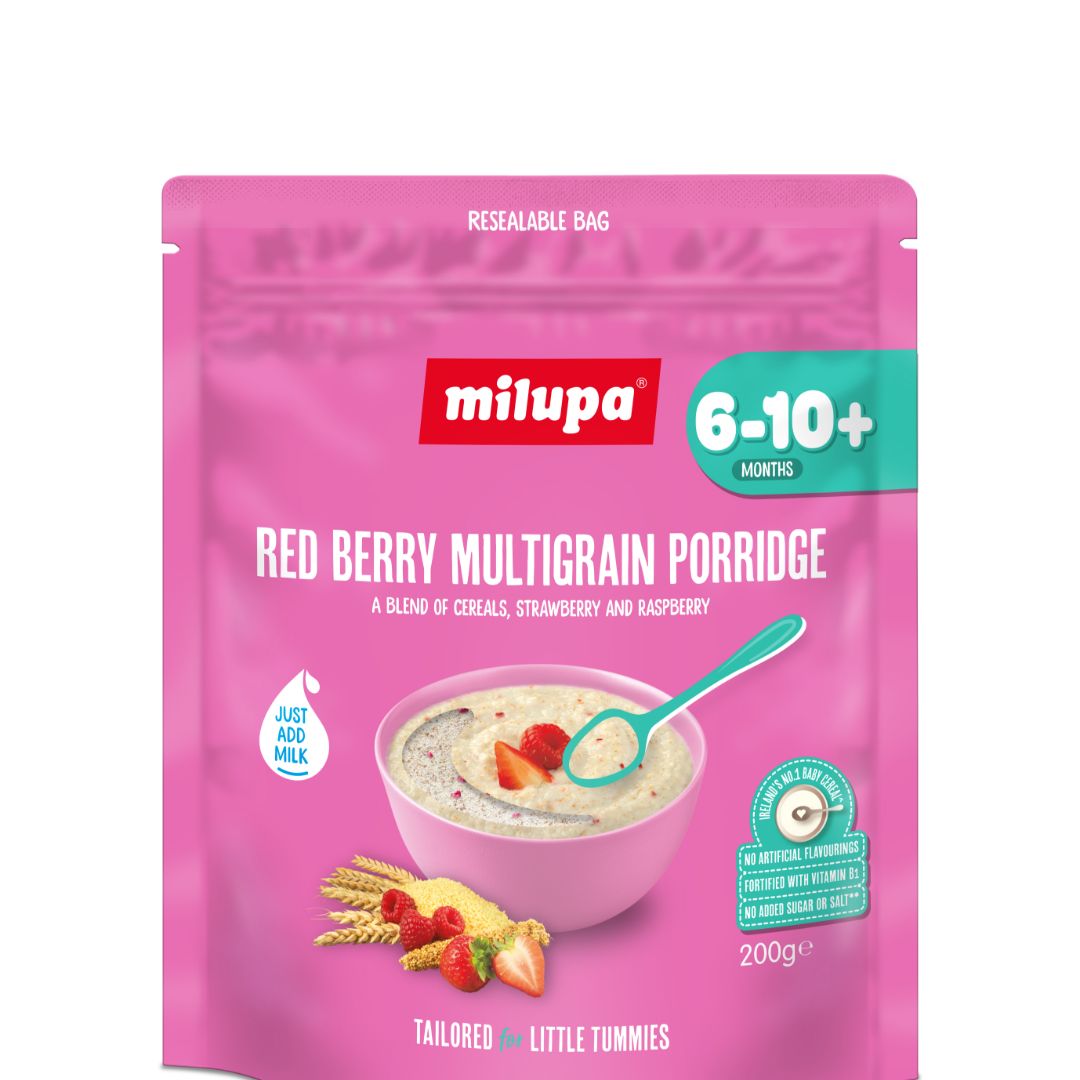 Milupa Red Berry Multigrain Porridge - 4 x 200g