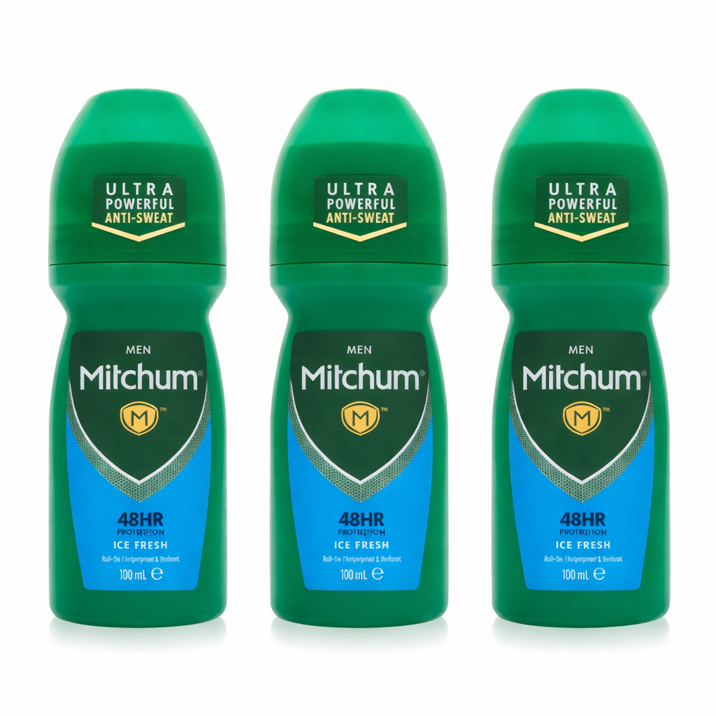 Mitchum Ice Fresh Roll On - 100ml x 3 Pack