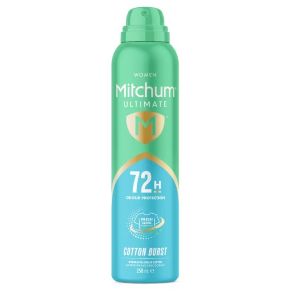 Mitchum Women Ultimate 72H Aerosol Antiperspirant Cotton Burst - 250ml