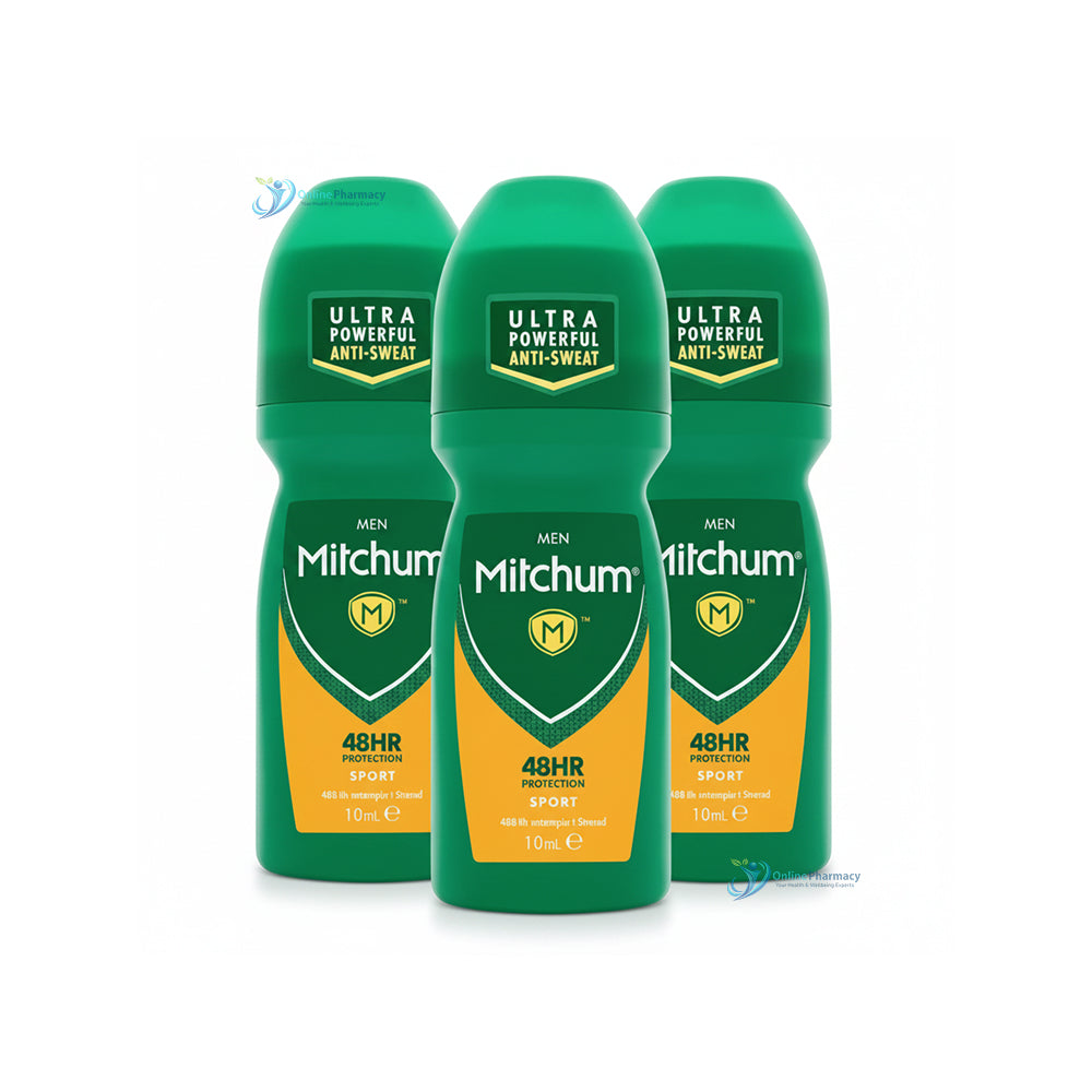 Mitchum for Men Sport Roll On - 100ml x 3