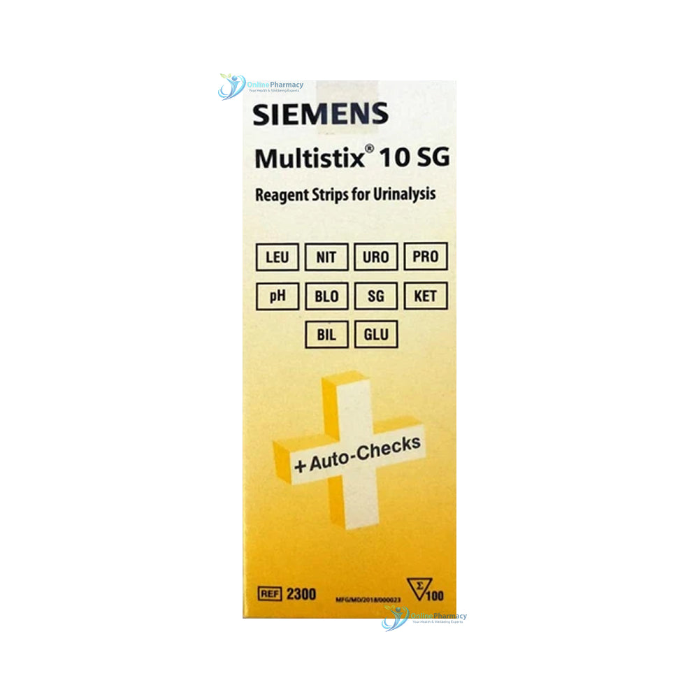 Multistix 10SG Reagent Strips for Urinalysis - 100 Pack 2300