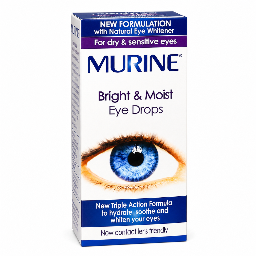 Murine Bright & Moist Eye Drops - 15ml