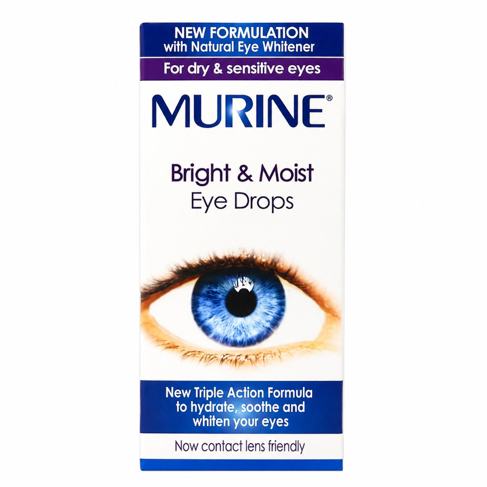 Murine Bright & Moist Eye Drops - 15ml