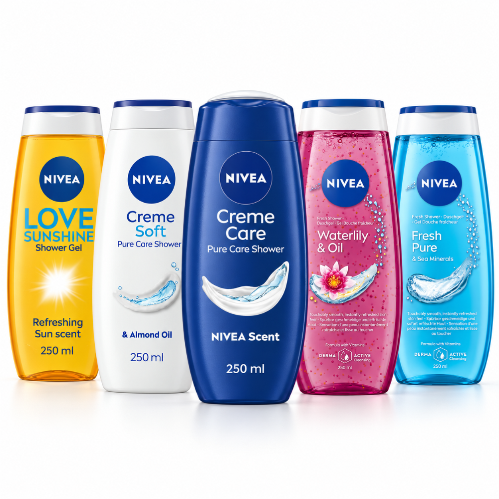 NIVEA 5-Piece Shower Care Collection
