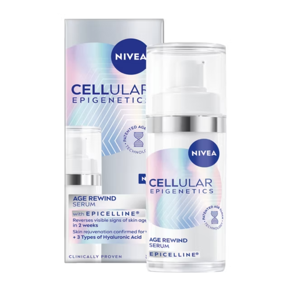 NIVEA Cellular Epigenetics Age Rewind Face Serum with Epicelline, 30ml