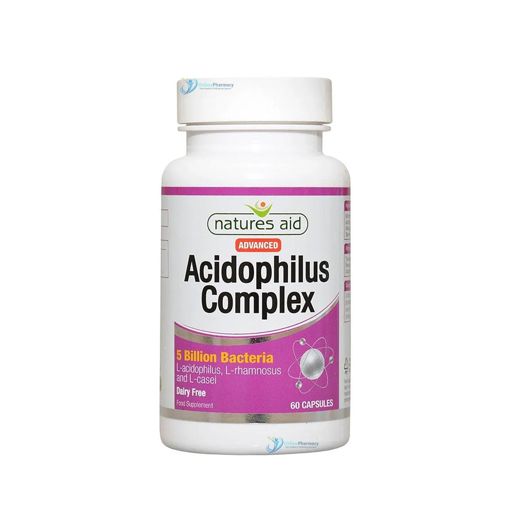 Natures Aid Acidophilis Complex 5 Billion - 60 Pack
