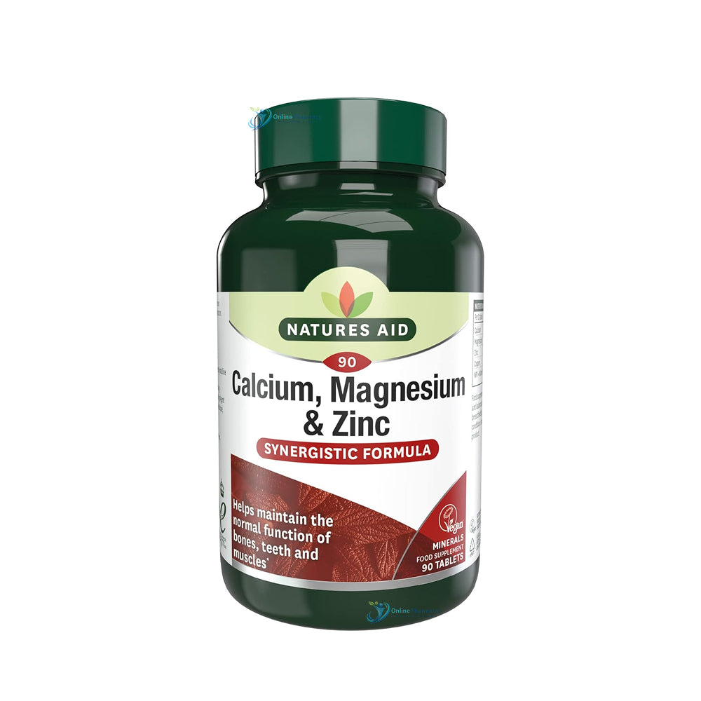 Natures Aid Calcium, Magnesium + Zinc - 90 Pack