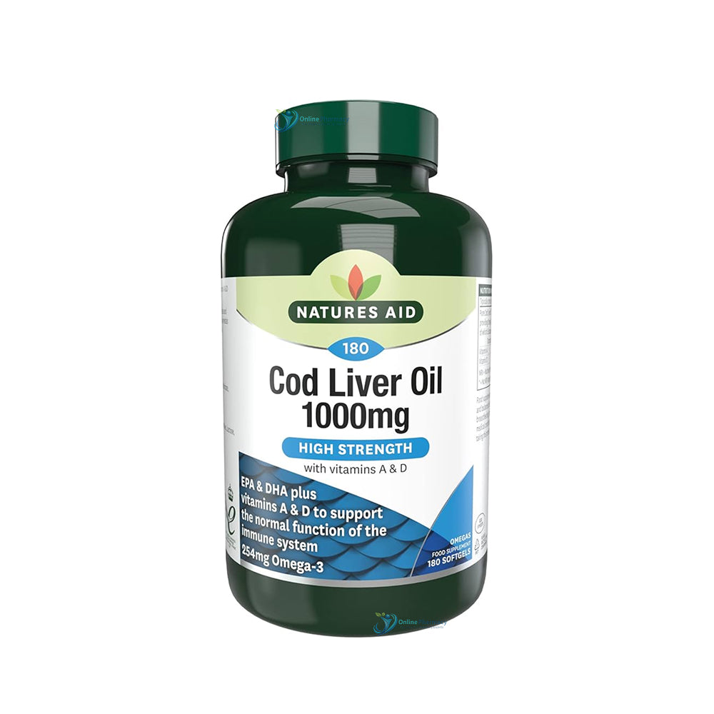 Natures Aid Cod Liver Oil 1000mg - 90 Pack