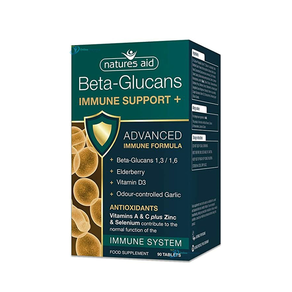 Natures Aid Immune Support with Beta-Glucans - 30 Pack
