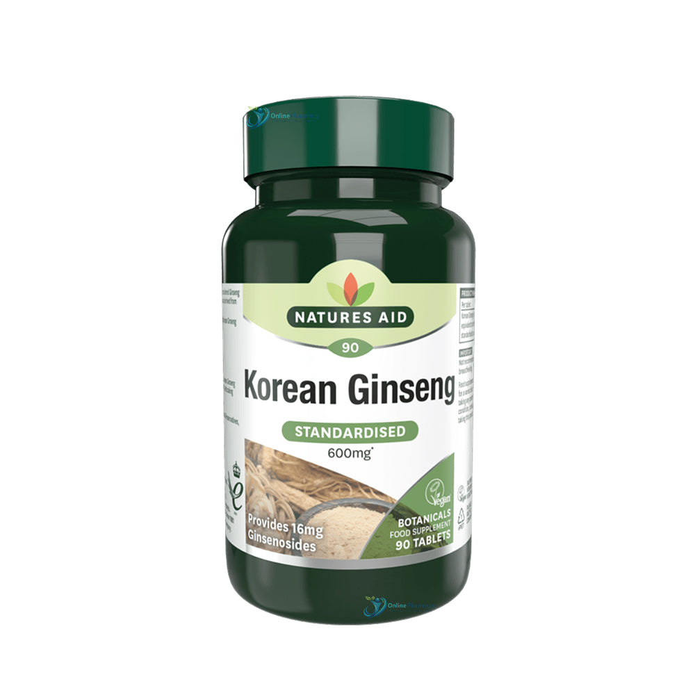 Natures Aid Korean Ginseng 40mg - 90 Pack