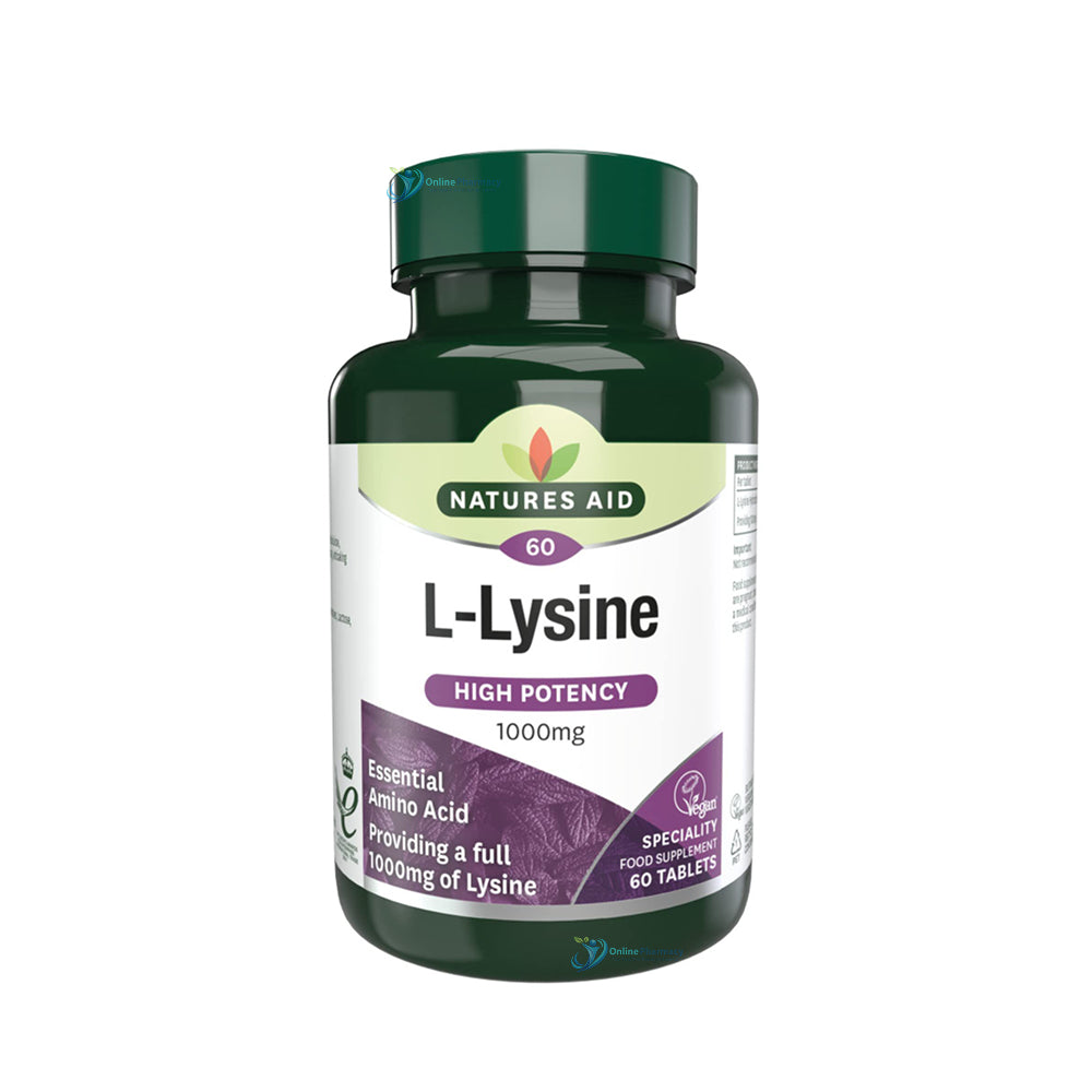 Natures Aid L-Lysine 1000mg - 60 Pack