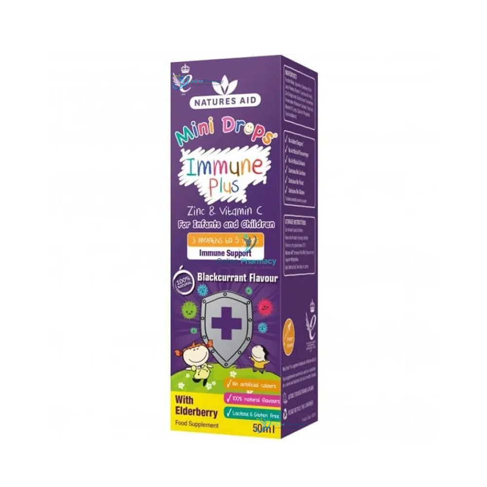 Natures Aid Mini Drops Immune Plus - 50ml
