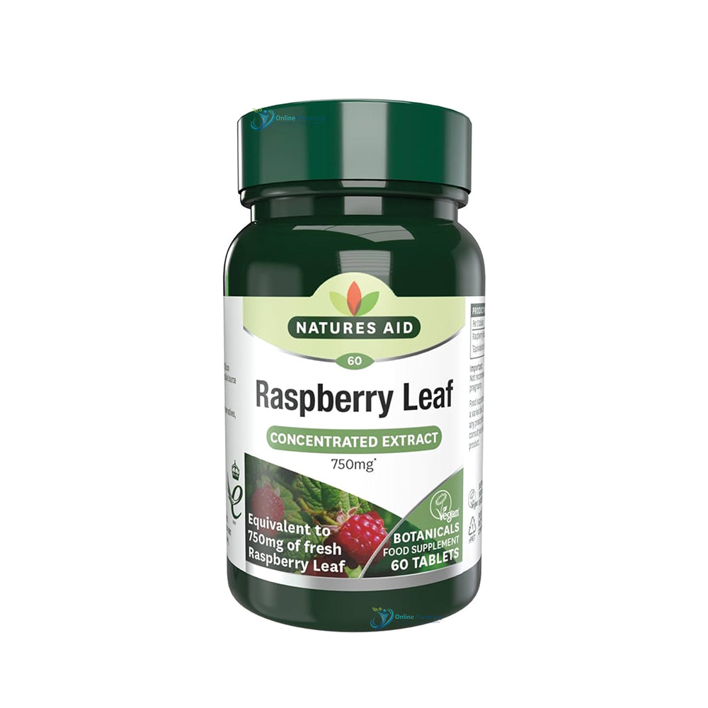 Natures Aid Raspberry Leaf - 60 Pack