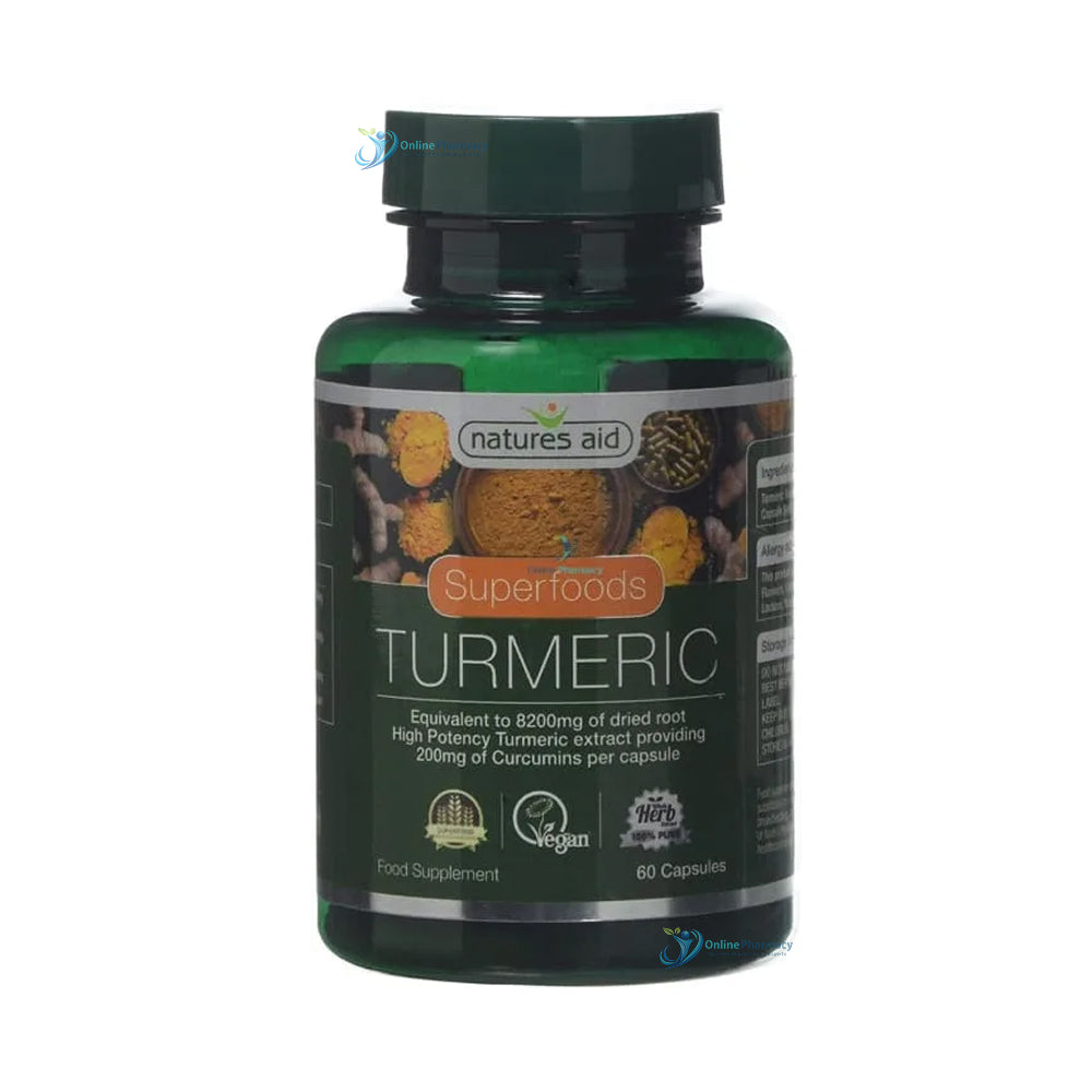 Natures Aid Turmeric 8200mg - 30/60 Pack