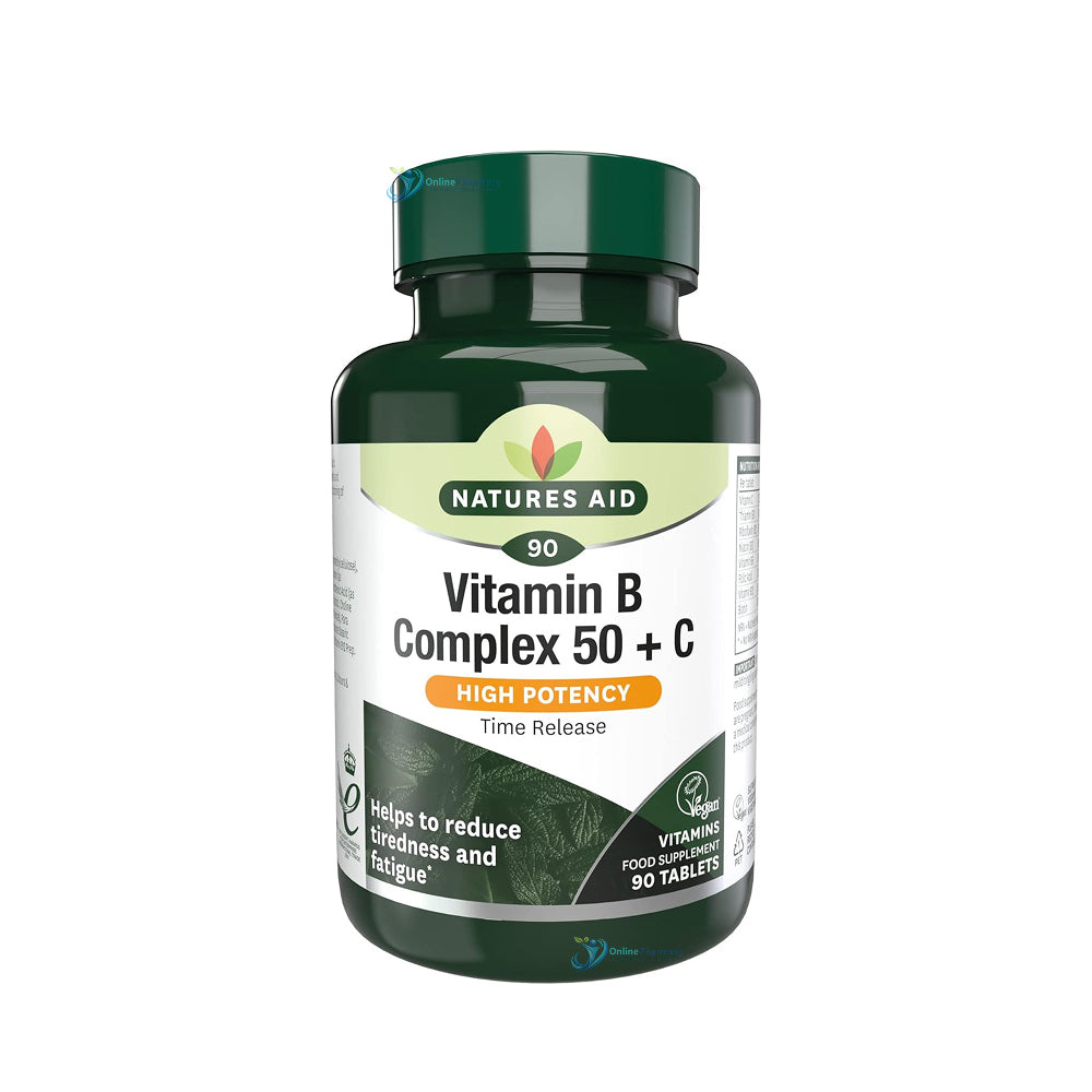 Natures Aid Vitamin B Complex 50 + C - 30 Pack
