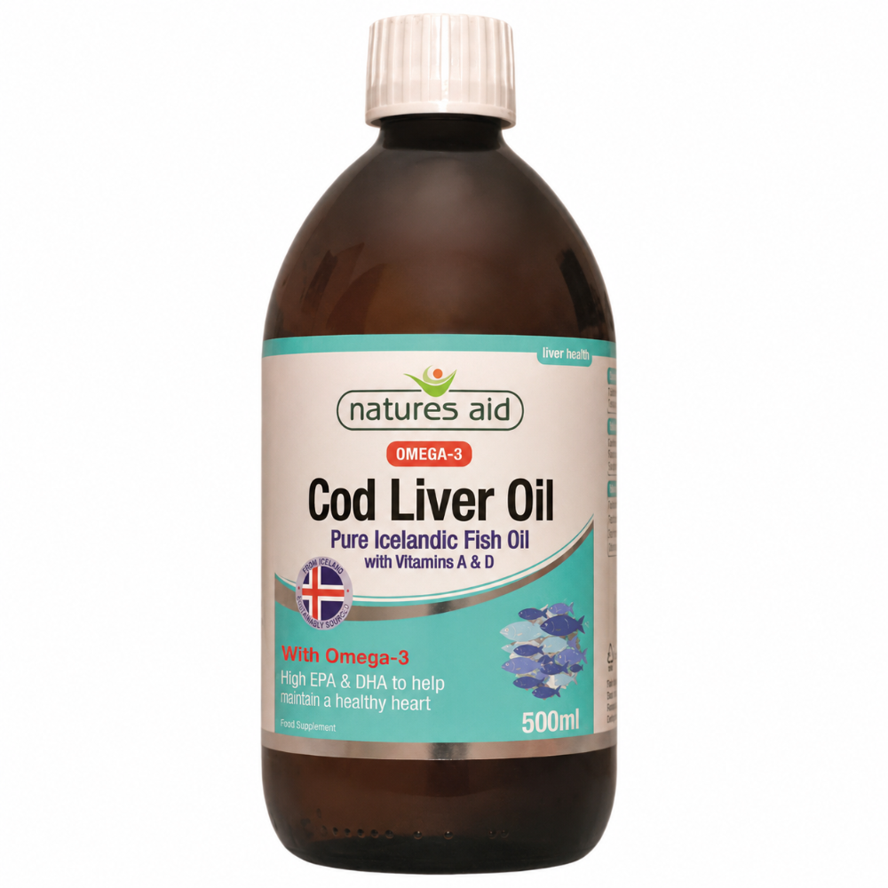 Natures Aid Cod Liver Oil Omega 3 - 500ml