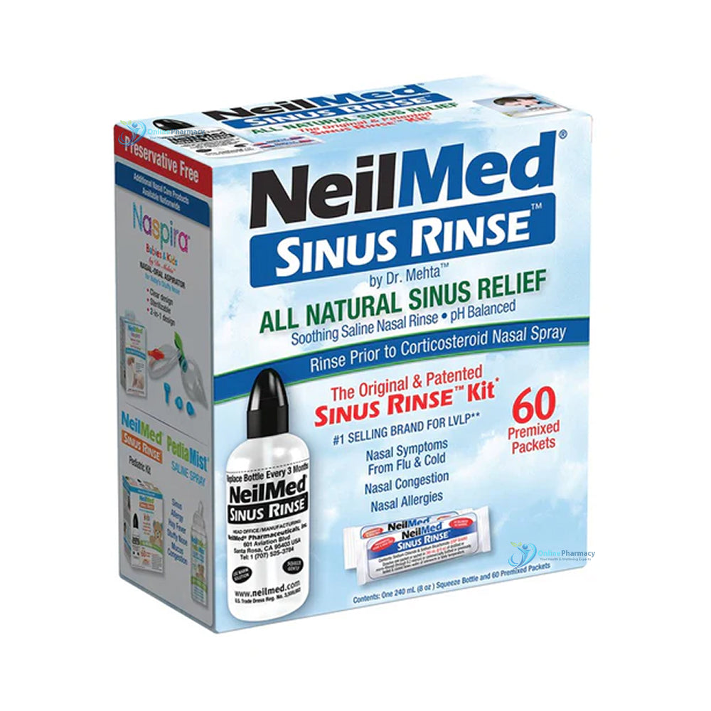 NeilMed Sinus Rinse Kit - 60 Premixed Sachets